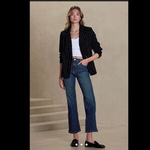 Banana Republic Factory High Rise Cropped Bootcut Jeans